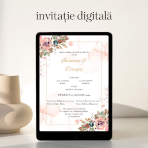 Invitație Nuntă Floral
